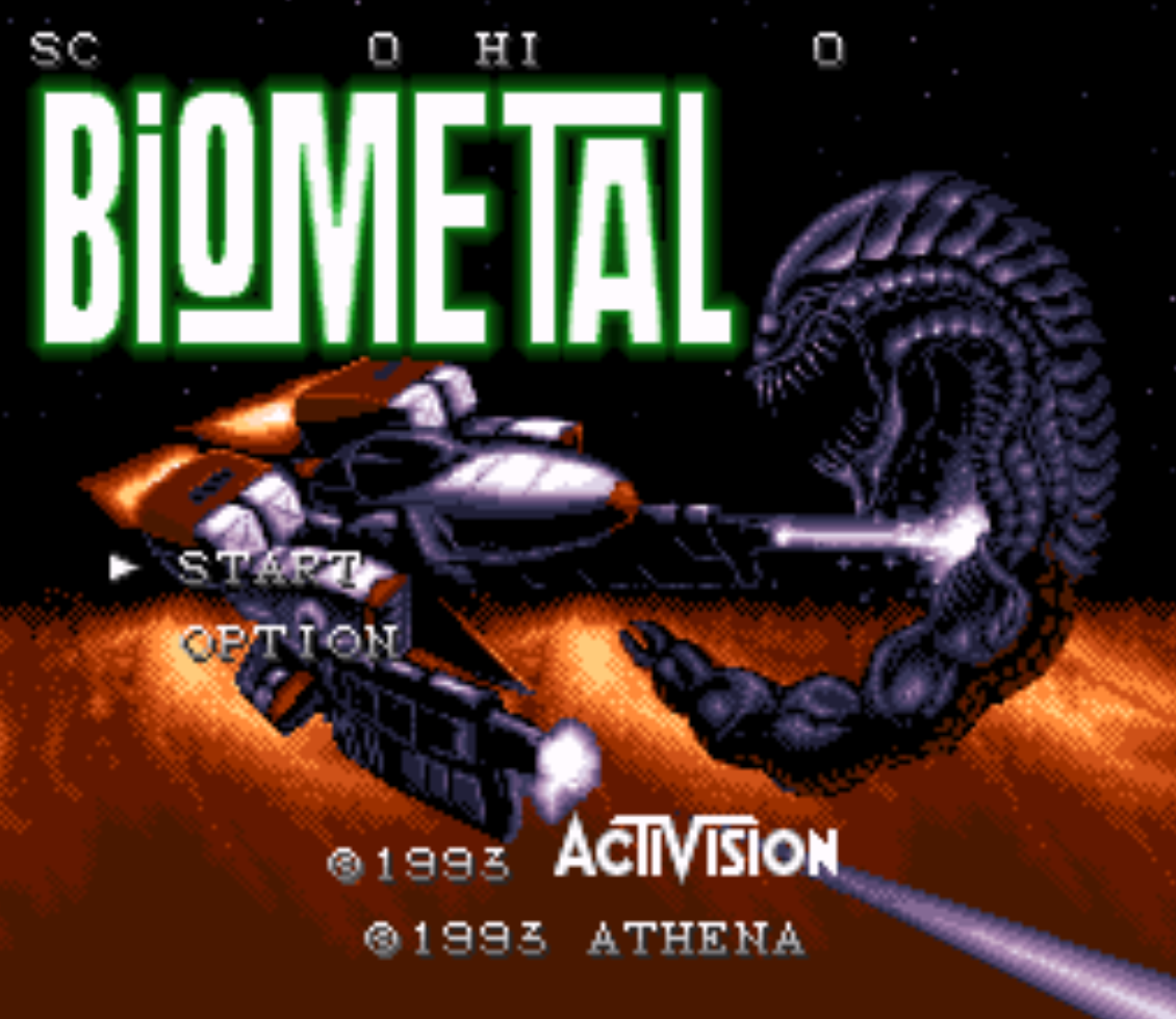 Biometal Title Screen